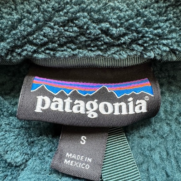 Patagonia Re-Tool Snap- T Fleece Sz S green and blue - Picture 6 of 10
